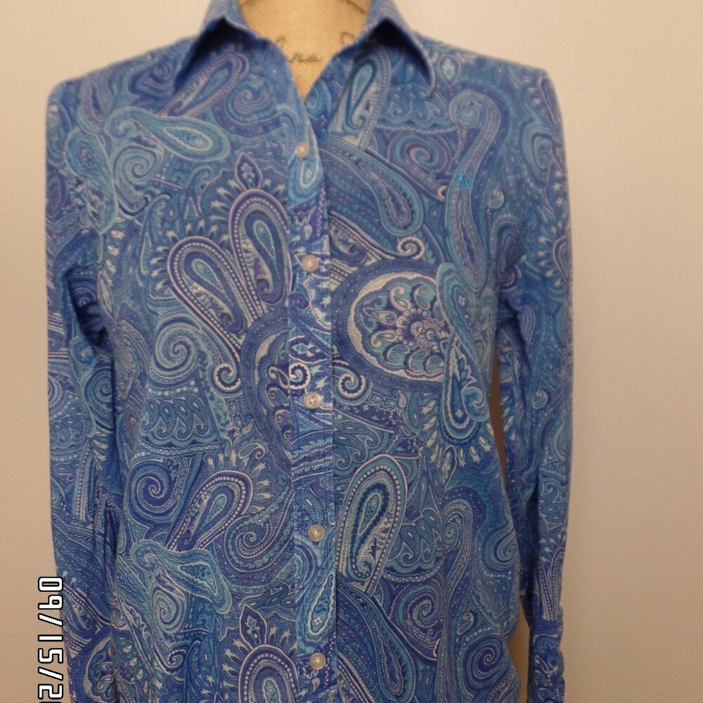 Lauren Ralph Lauren Paisley Blouse Medium